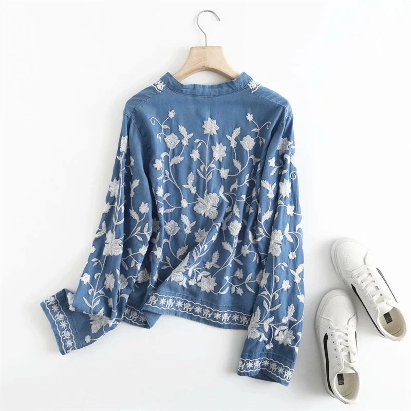 BOHO DENIM CARDIGAN