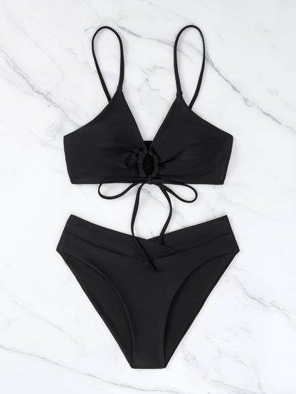 Beatrice | Tie-Front Two-Piece Bikini Set