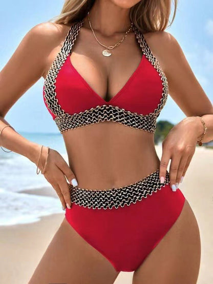 Helena | Chain-Trim Two-Piece Bikini Set
