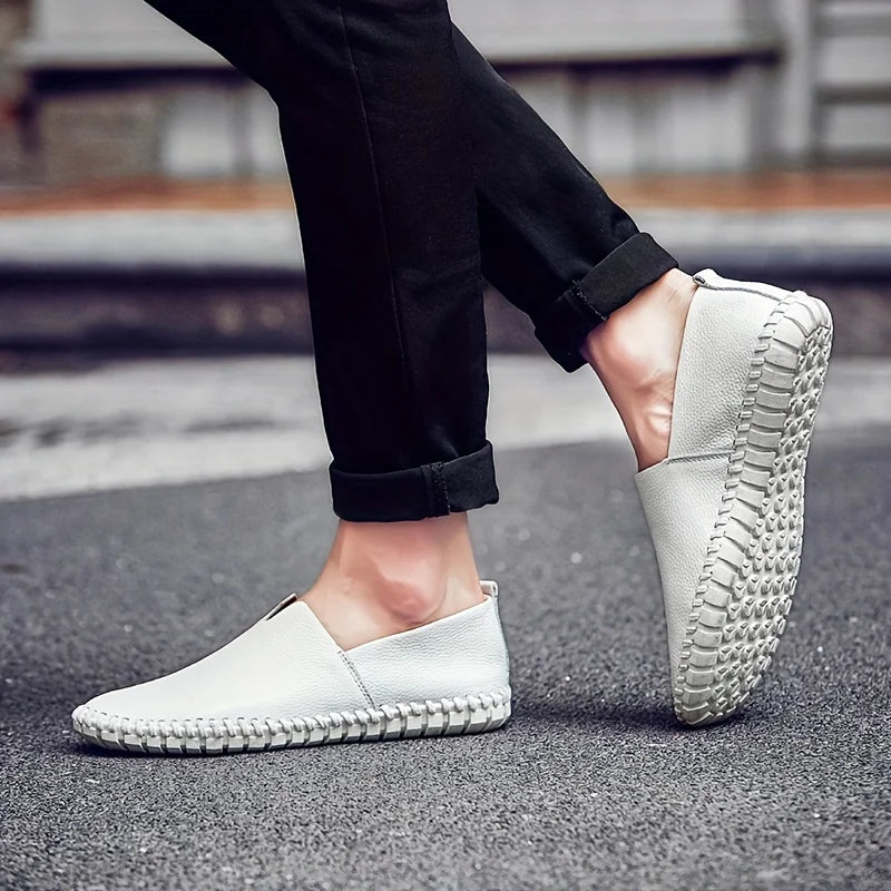 FRANCESCO BARATTA LOAFERS D'ÉTÉ EN CUIR VÉRITABLE