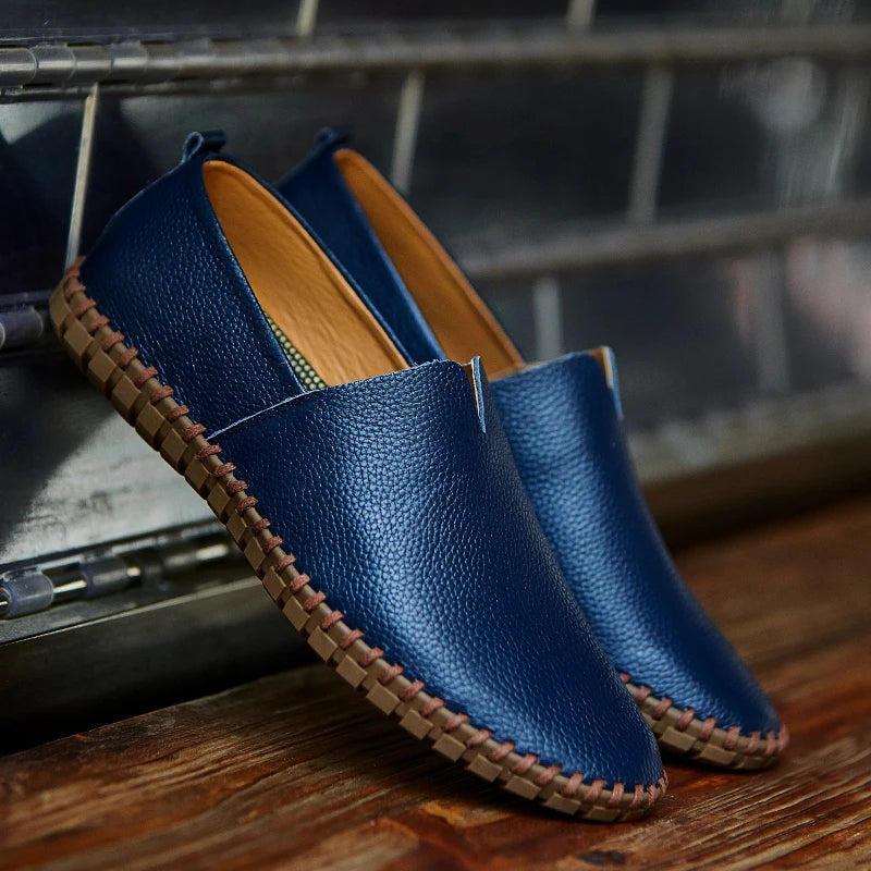 FRANCESCO BARATTA LOAFERS D'ÉTÉ EN CUIR VÉRITABLE