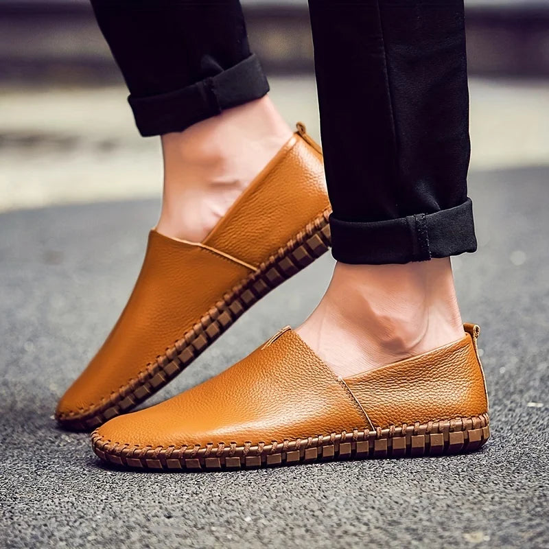 FRANCESCO BARATTA LOAFERS D'ÉTÉ EN CUIR VÉRITABLE