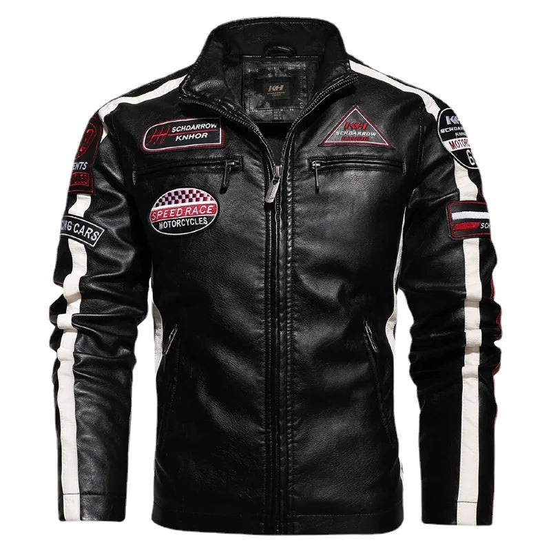 RAFFAELE CASTELLINI ECHTLEDER BIKER JACKE