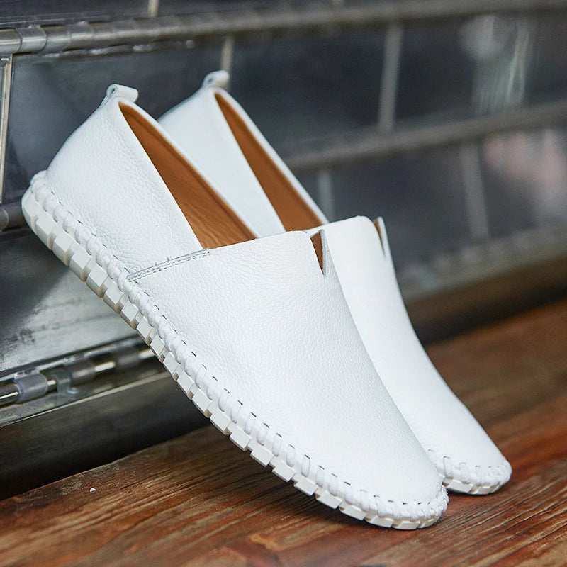 FRANCESCO BARATTA ECHT LEDEREN ZOMER LOAFERS