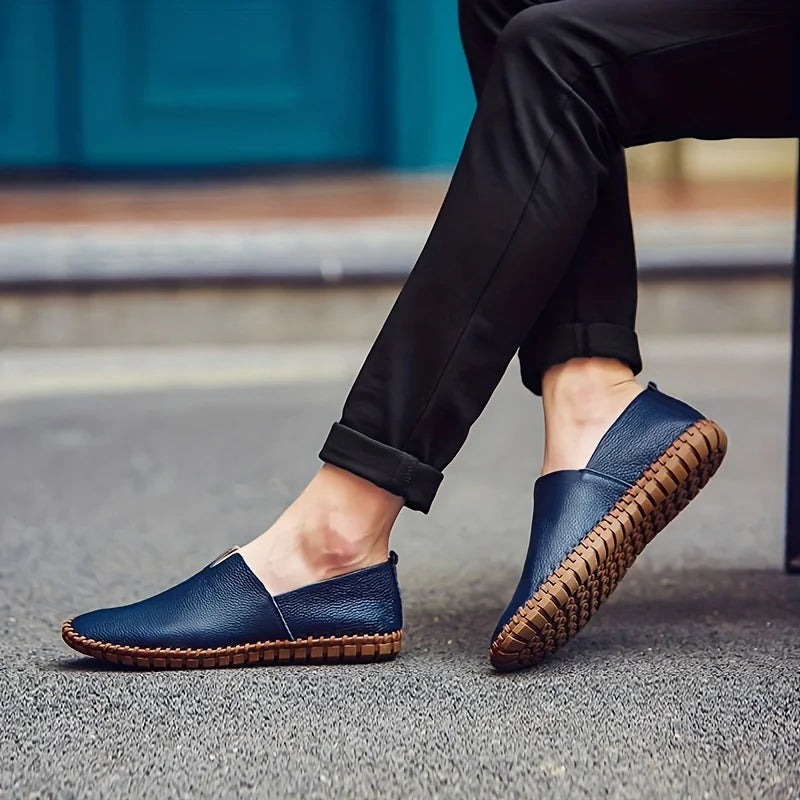 FRANCESCO BARATTA LOAFERS D'ÉTÉ EN CUIR VÉRITABLE